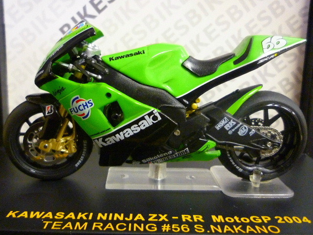 イクソ製品 1/24 カワサキ ZX-RR 中野真矢 ＃56 ニンジャ S.NAKANO ☆ KAWASAKI RACING TEAM ZX RR Ninja 2004 ixo_画像2