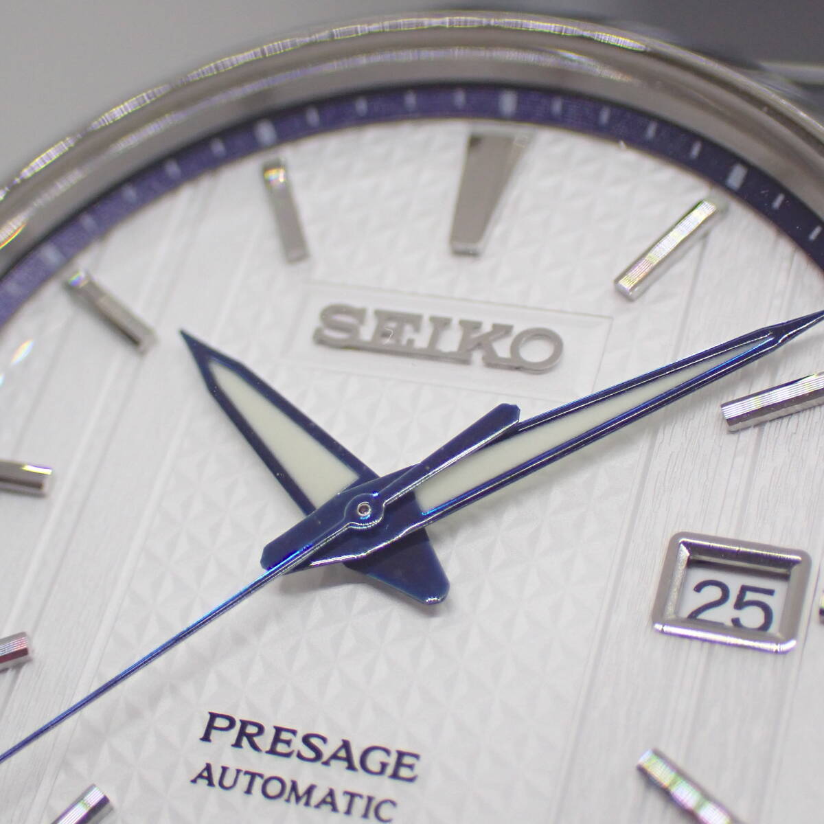 (822) 1円~ SEIKO セイコー PRESAGE プレサージュ 6R35-01Y0 AT SS デイト メンズ腕時計 ゼロハリバートンコラボ【中古】_画像3