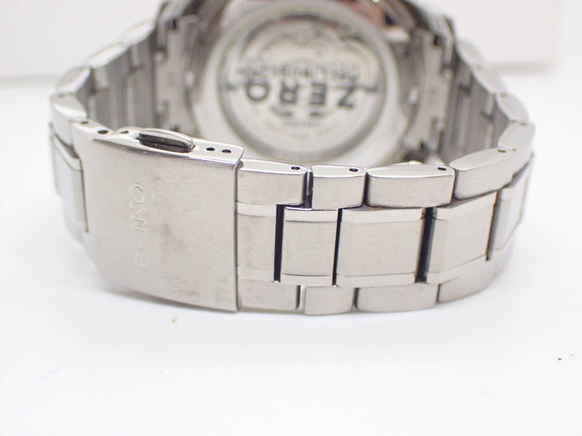 (822) 1円~ SEIKO セイコー PRESAGE プレサージュ 6R35-01Y0 AT SS デイト メンズ腕時計 ゼロハリバートンコラボ【中古】_画像8