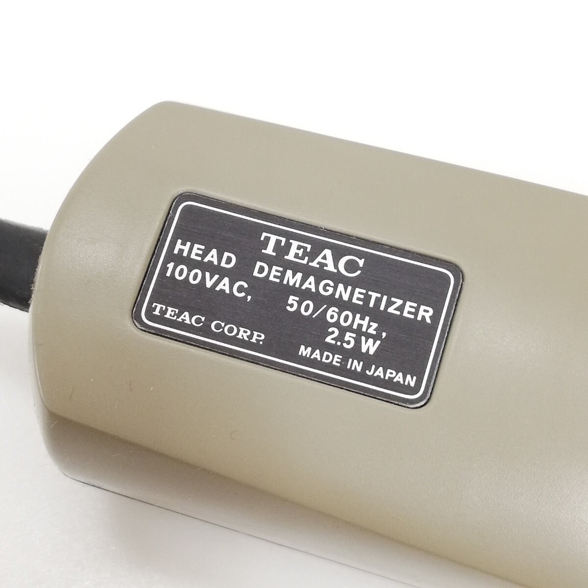 25 TEAC ティアック ヘッドイレーサー E-3 HEAD DEMAGNETIZER 消磁 ヘッド消磁器 100VAC 50/60Hz 約2.5V 通電未確認 現状品_画像8