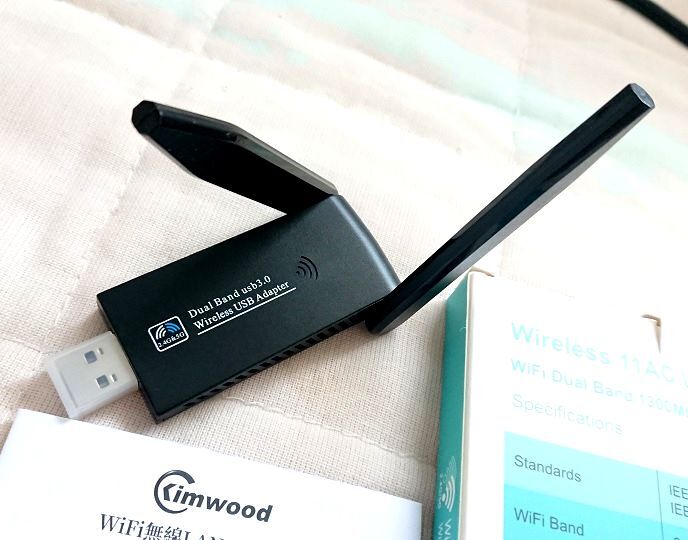  KIMWOOD wifi usb 1300Mbps 2.4G/5G デュアルバンド USB3.0 wifi 子機の画像2