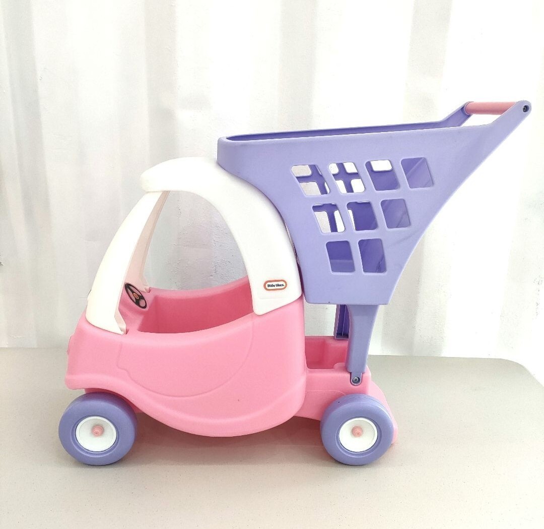 USA made little Thai kslittletikes shopping Cart Princess handcart pink color meru Chan good ..biji- car toy for riding 