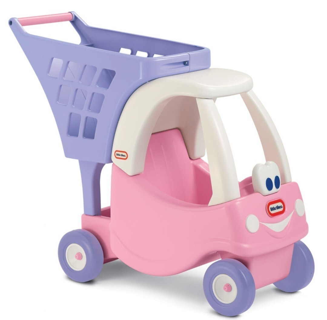 USA made little Thai kslittletikes shopping Cart Princess handcart pink color meru Chan good ..biji- car toy for riding 