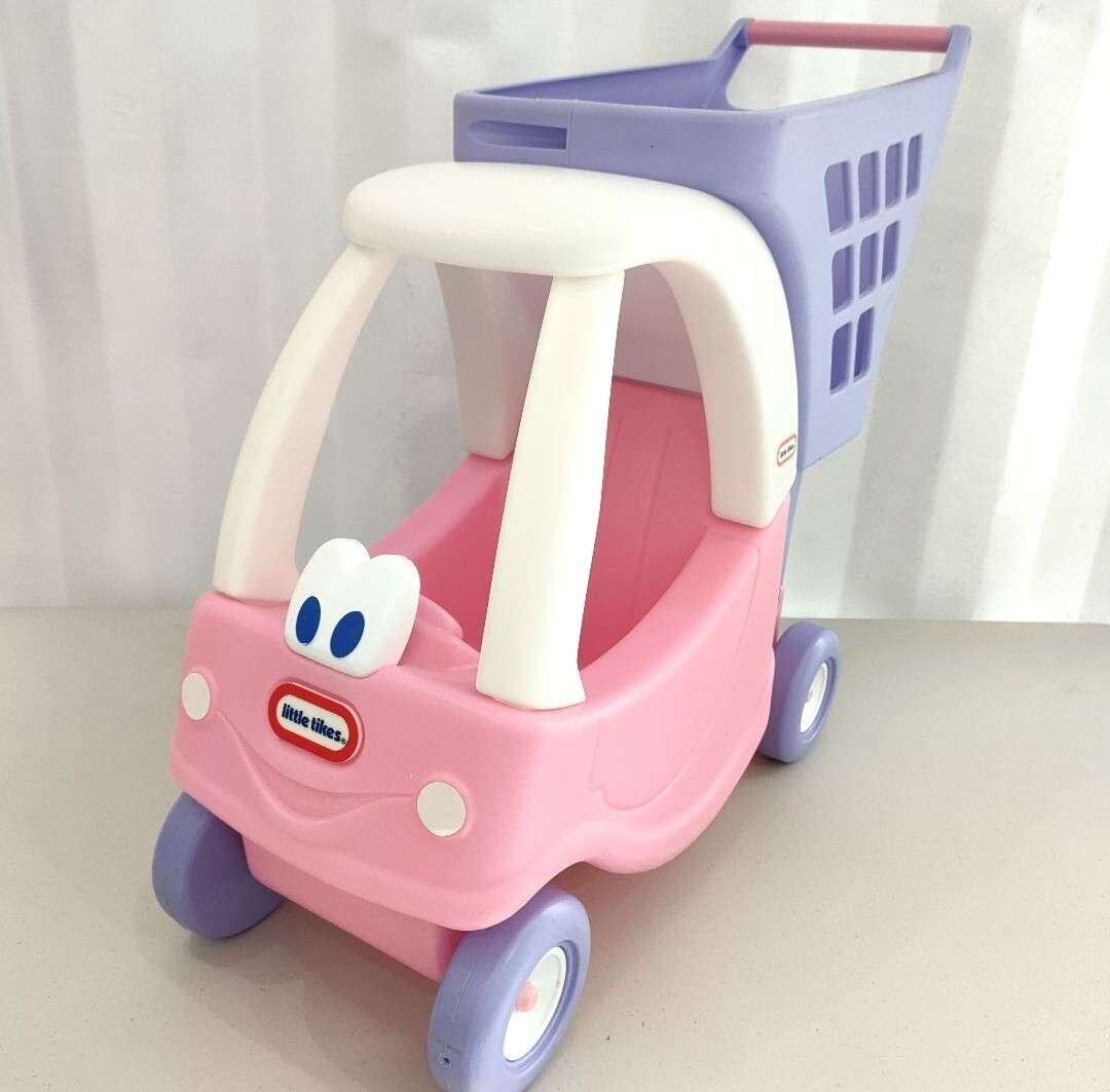 USA made little Thai kslittletikes shopping Cart Princess handcart pink color meru Chan good ..biji- car toy for riding 