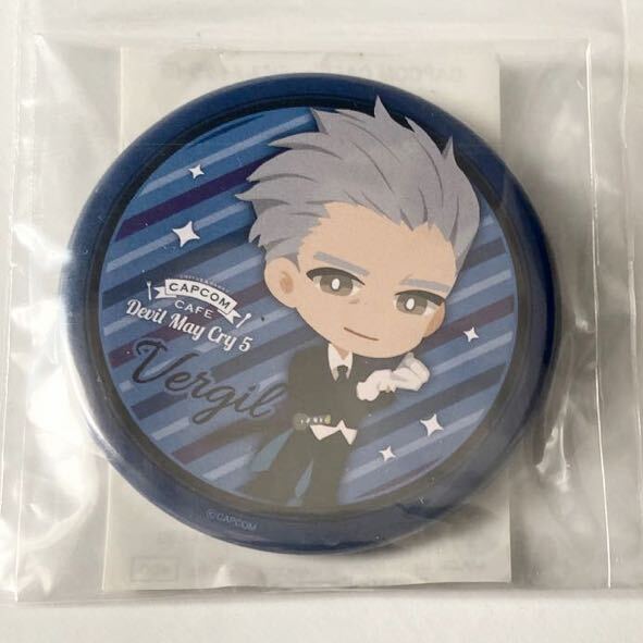 デビルメイクライ5 カプコンカフェ 缶バッジ　バージル　CAPCOM CAFE 限定商品　Devil May Cry 5 DMC5 Vergil カプコンストア 描き下ろし_画像1