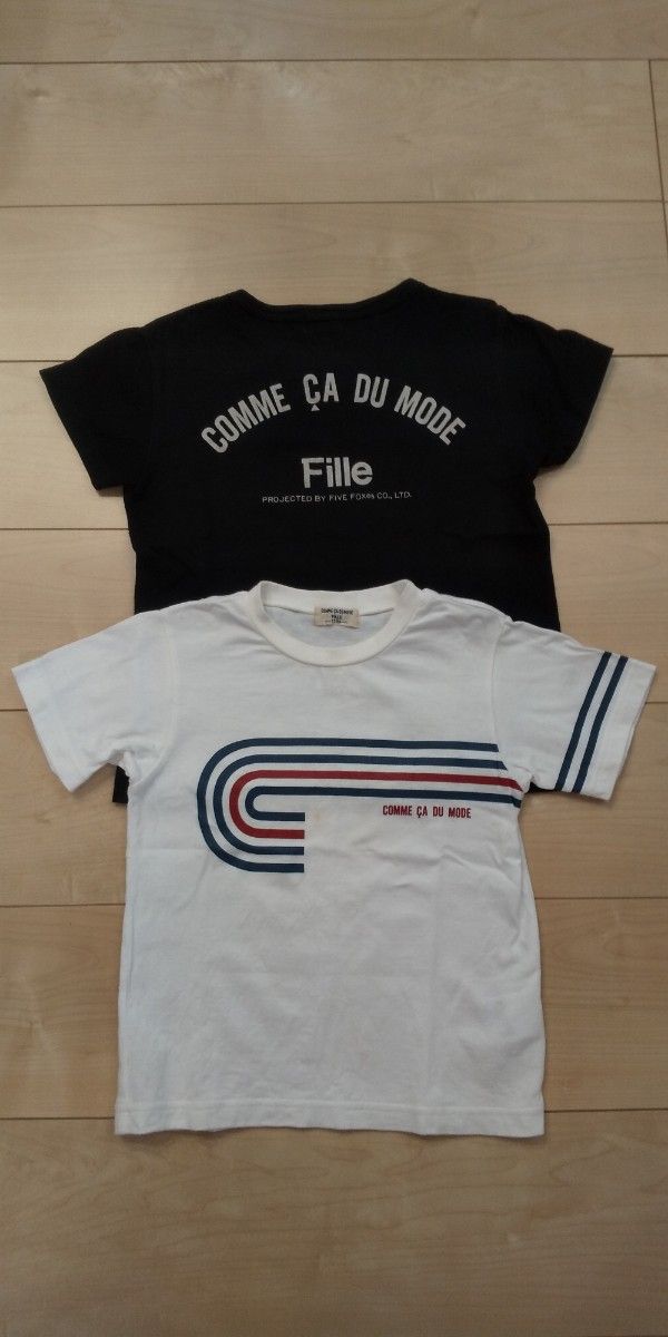 110cm  COMME CA DU MODE  半袖Tシャツ2枚セット 