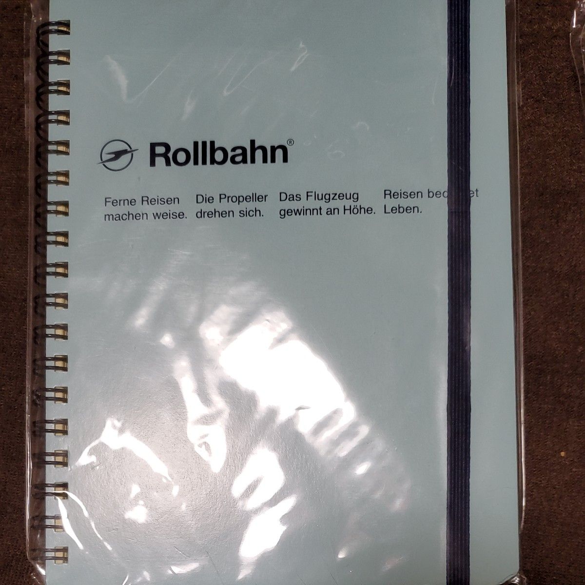 ロルバーン Rollbahn　広島限定ポケット付きLライトブルー ポケット付メモL リングノート