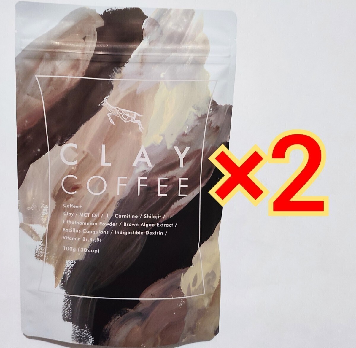 200g　CLAY COFFEE クレイコーヒー カルニチン 有胞子性乳酸菌　チャコールクレンズ　MCTオイル ダイエット 体脂肪 at coffee_画像1