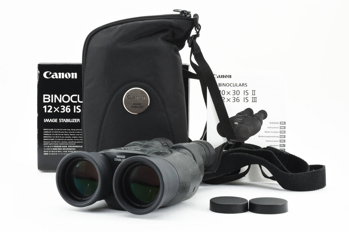 * original box accessory completion * Canon BINOCULARS 12×36 IS III Canon binoculars #2256