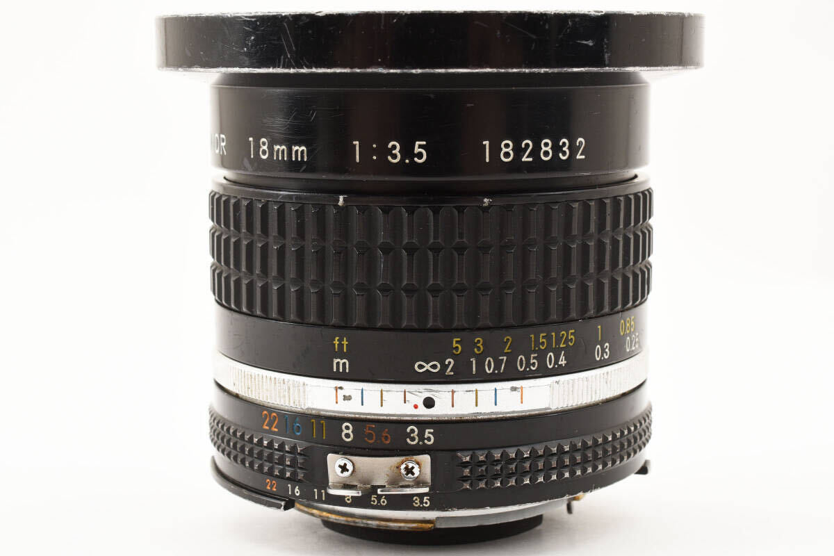 NIKON NIKKOR Ai-S 18mm F3.5 ニコン 単焦点 レンズ #2293_画像8