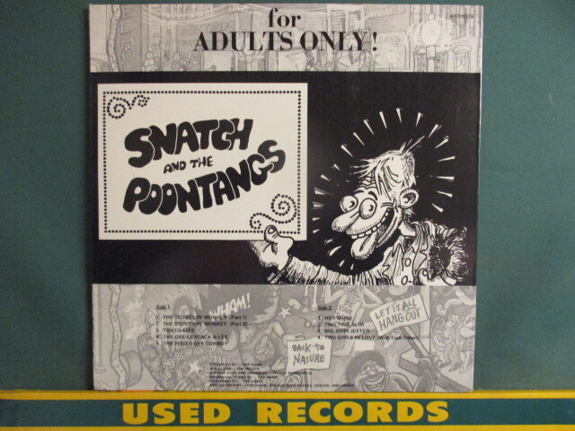 Snatch And The Poontangs ： For Adults Only ! LP (( Johnny Otis / Shuggie Otis / 下ネタ。エロ Blues～Funkも1曲有り_画像2
