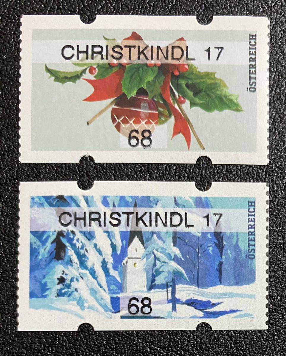  Austria Christmas 2 kind . unused NH