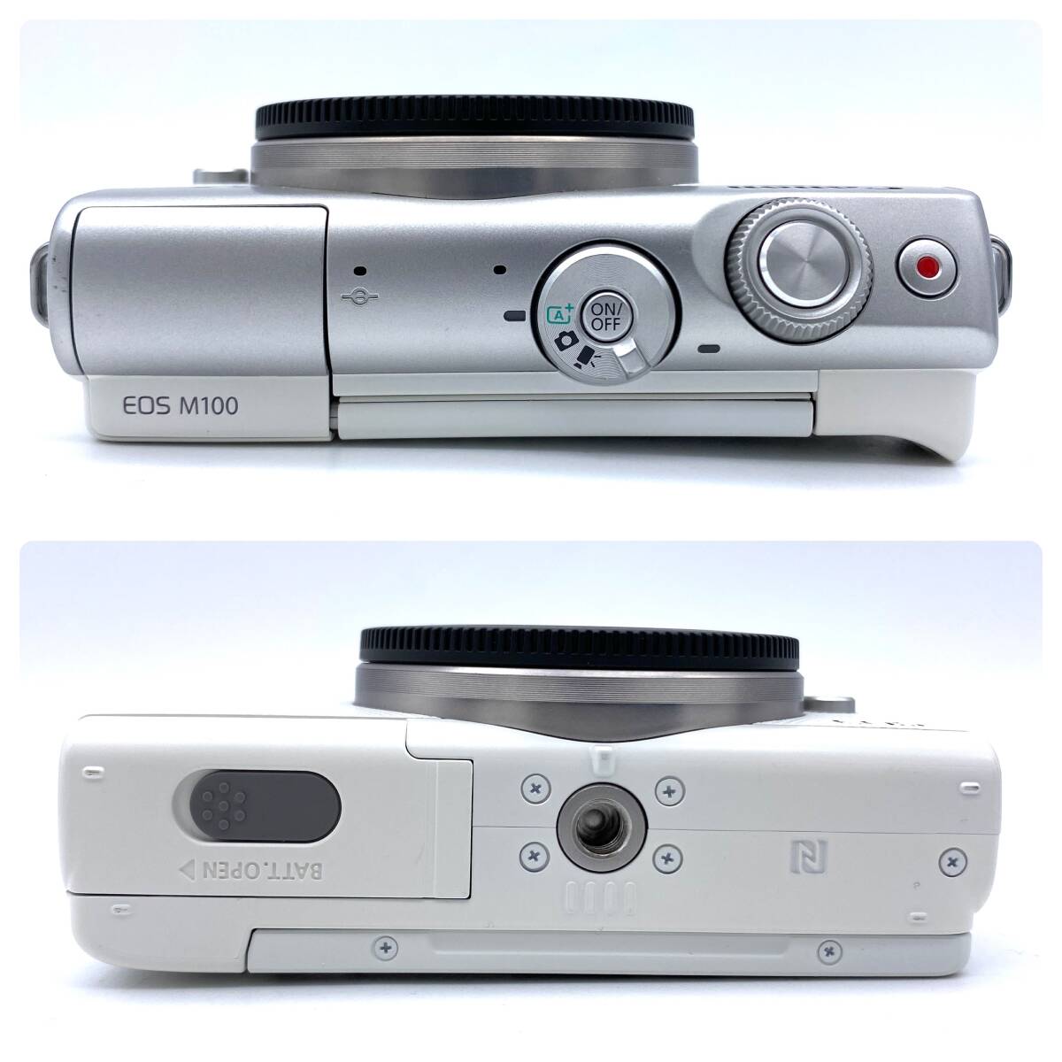 HY1462■【稼働】CANON キヤノン EOS M100 ミラーレス カメラ レンズ CANON ZOOM LENS EF-M 55-200mm 1:4.5-6.3 IS STM 充電器 SDカード 他の画像5