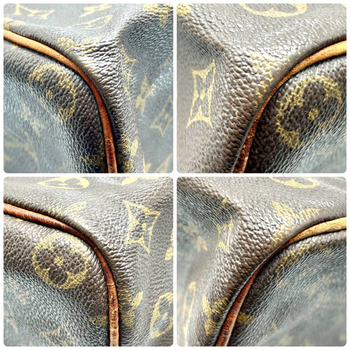 HY1450■ LOUIS VUITTON ルイヴィトン LV スピーディ35 モノグラム SA861 カデナ有り 鍵有り ミニボストンバッグ ハンドバッグ ブラウン の画像6