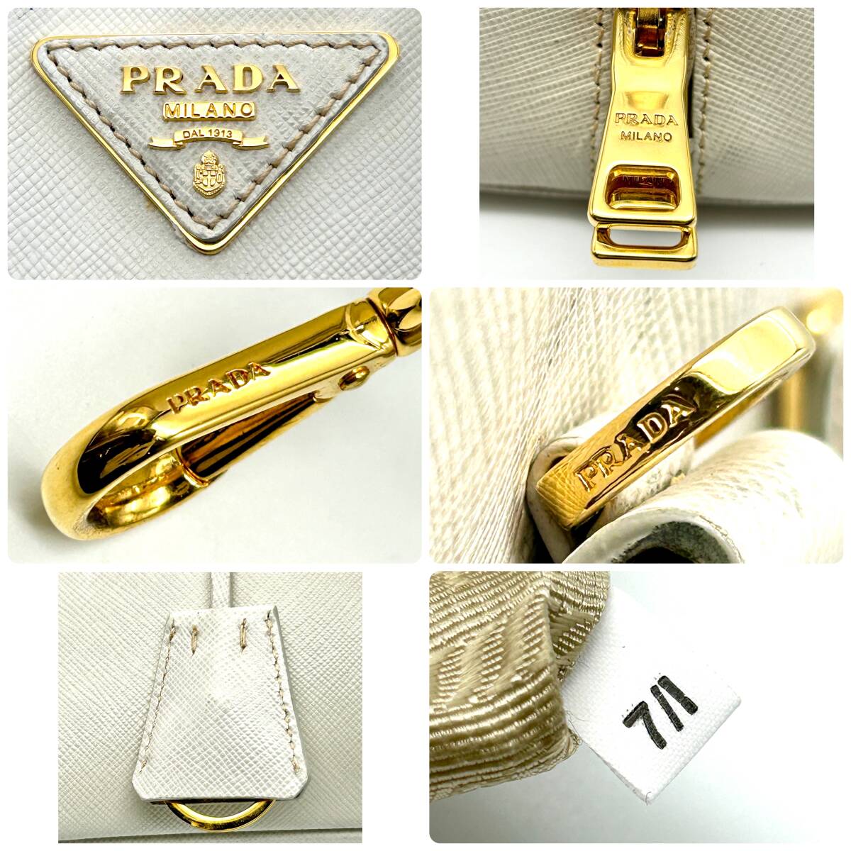 TY1116■ PRADA プラダ SAFFIANO LUX サフィアーノ BL0837 ギャランティーカード有り 2WAY ハンドバッグ ショルダーバッグ レディース の画像9