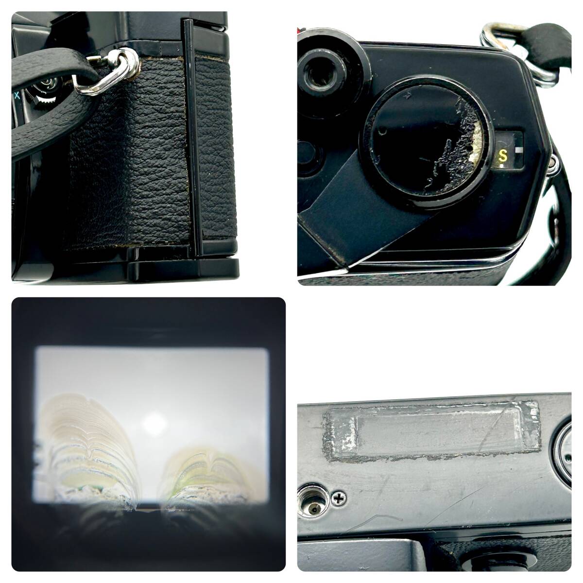 TY1129■OLYMPUS カメラ ＋ レンズ 2個 セット オリンパス OM-1 CAMERA フィルムカメラ ブラック 黒 1:1.4 50mm / 1:3.5 135mm の画像10