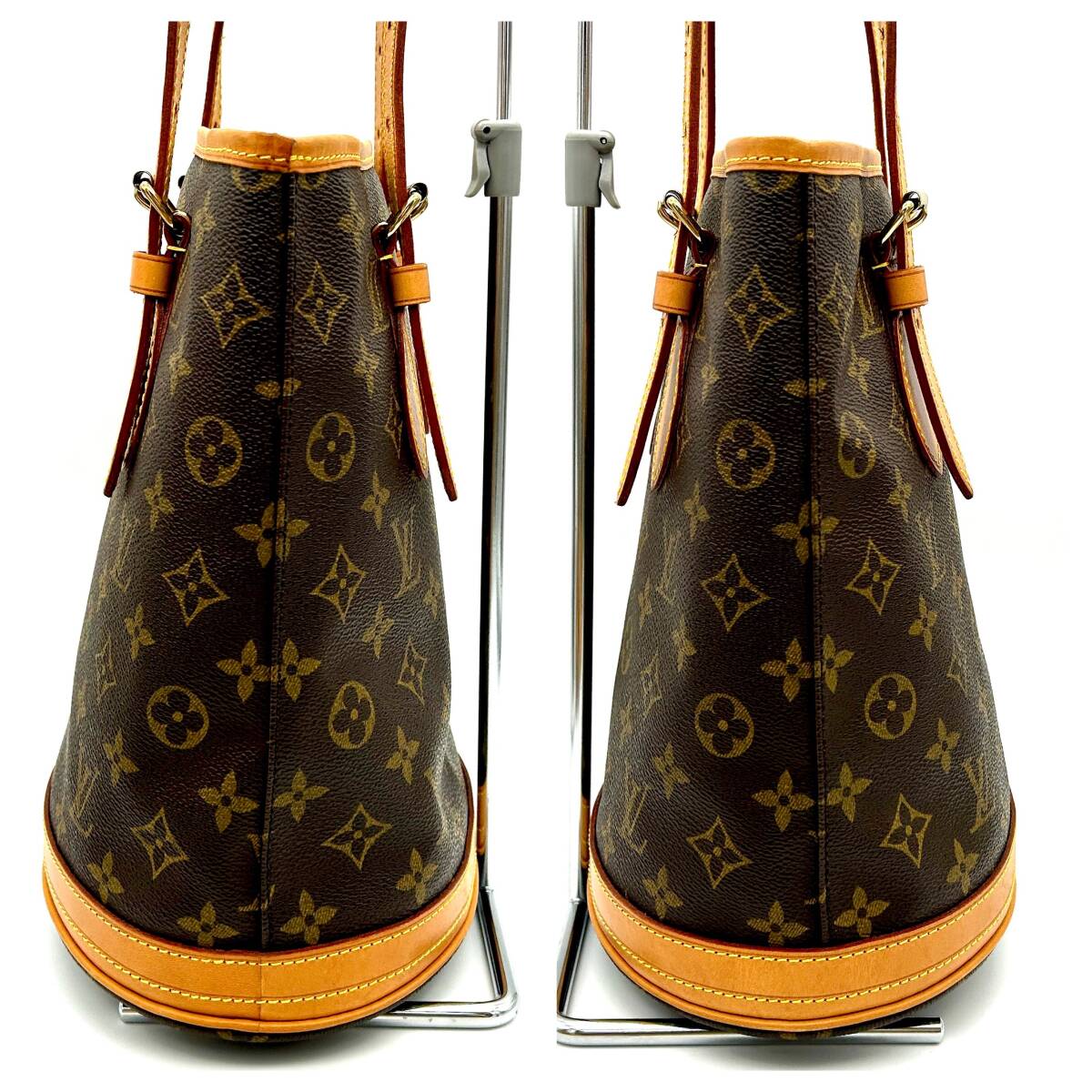 TY1124■LOUIS VUITTON ルイヴィトン LV モノグラム バケット PM バッグ 鞄 FL0052 トートバッグ ショルダーバッグ ポーチ 保存袋付き_画像4