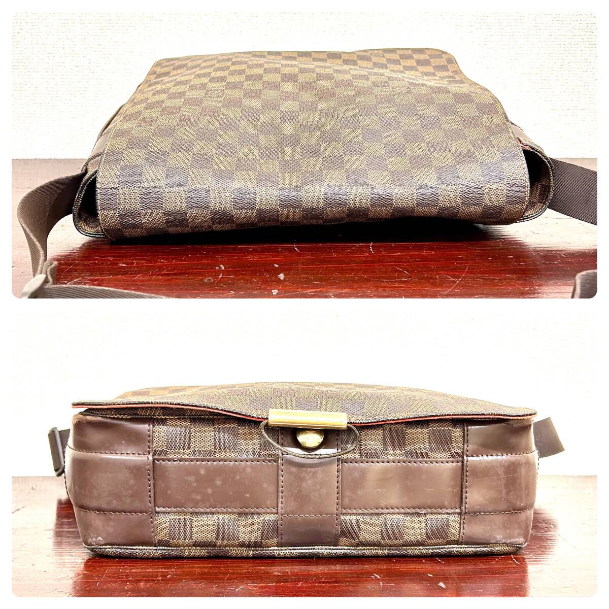 TY1121■LOUIS VUITTON ルイヴィトン LV ダミエ バスティーユ SP1104 Bag バッグ 鞄 ショルダーバッグ 斜め掛け ブランド 中古の画像5