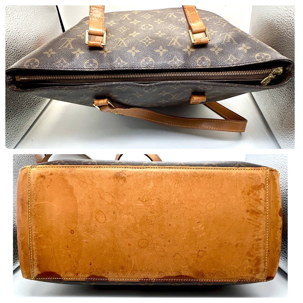 AY0951■ LOUIS VUITTON ルイヴィトン LV カバメゾ モノグラム AR0939 ショルダーバッグ トートバッグ 肩がけ レディース ブラウン 茶色の画像4