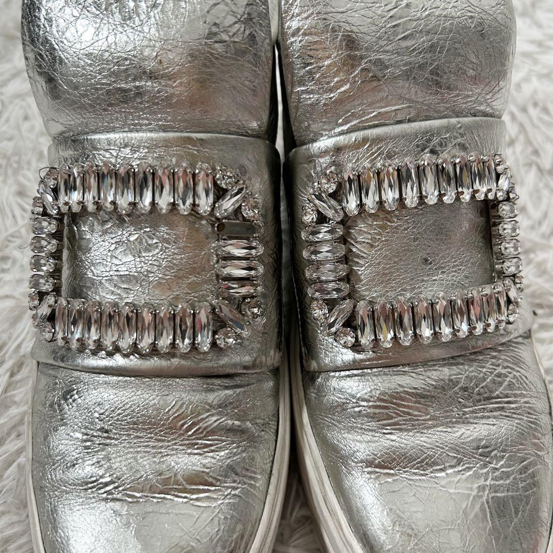 roje vi vi e plate biju- silver is ikatto sneakers box attaching Roger Vivier square silver high class beautiful eyes adult casual shoes 