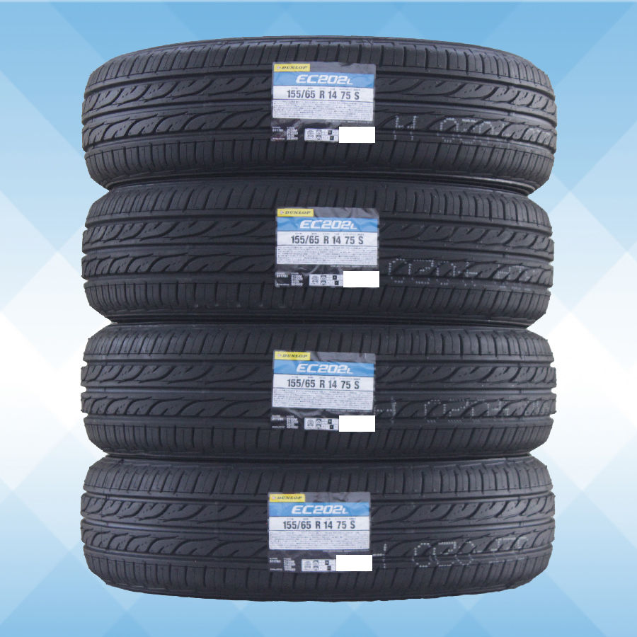 155/65R14 75S DUNLOP ダンロップ EC202L 23年製 正規品 送料無料 4本税込 \19,800 より 2の画像1