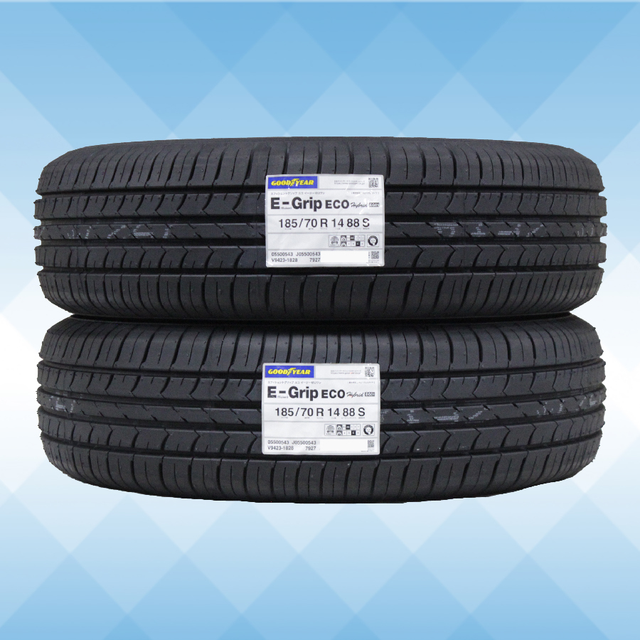 185/70R14 88S GOODYEAR グッドイヤー EFFICIENT GRIP ECO EG01 24年製 正規品 2本送料税込 \11,800 より 1_画像1