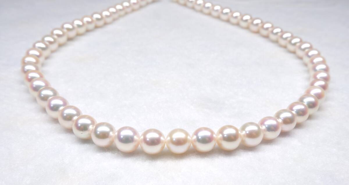【遊び心のある真珠】GWセール♪：あこや真珠のネックレス・７~７半／SVの画像3