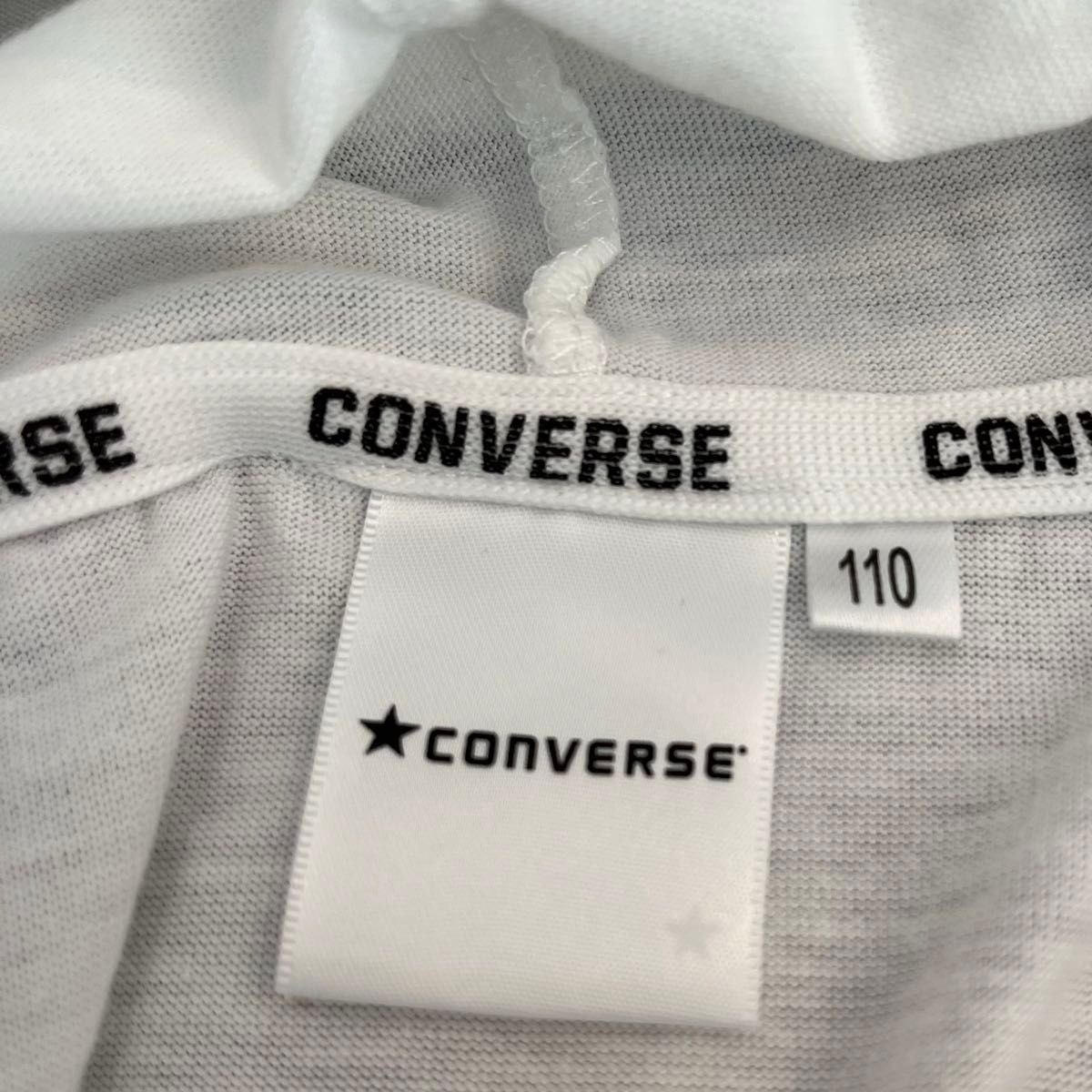 コンバース CONVERSE  Tシャツ プリント パーカー　フード 半袖 ワンポイント プリント トップス カットソー　