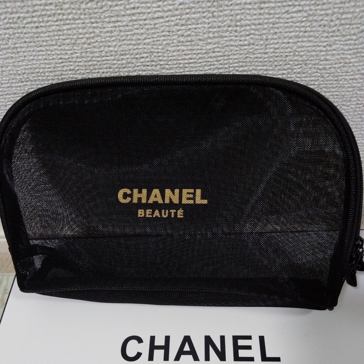 CHANEL ノベルティ シャネル メッシュポーチ 3個セットの画像1