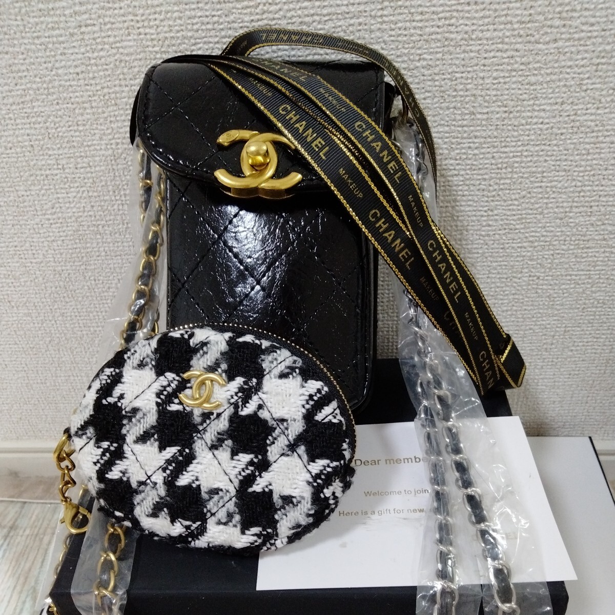 CHANEL ノベルティ スマホショルダー シャネル コインケース ポーチの画像6