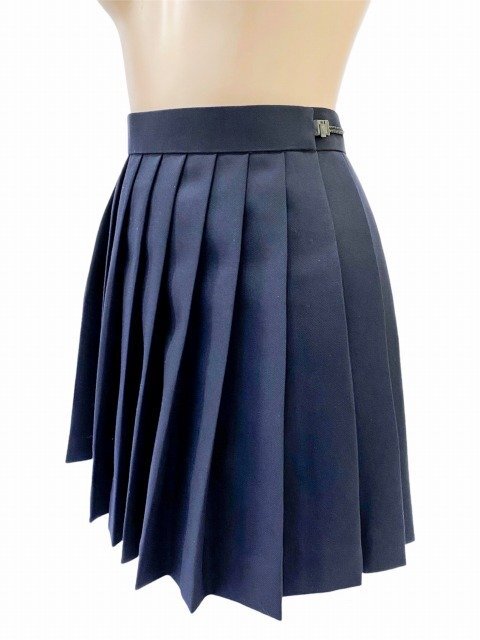 ★日本製オリジナル★【wsk-64 ウール混プリーツスカート/W95】丈35cm 制服 コスプレ 衣装 厚手 本格派 女装 アジャスター付き_画像2