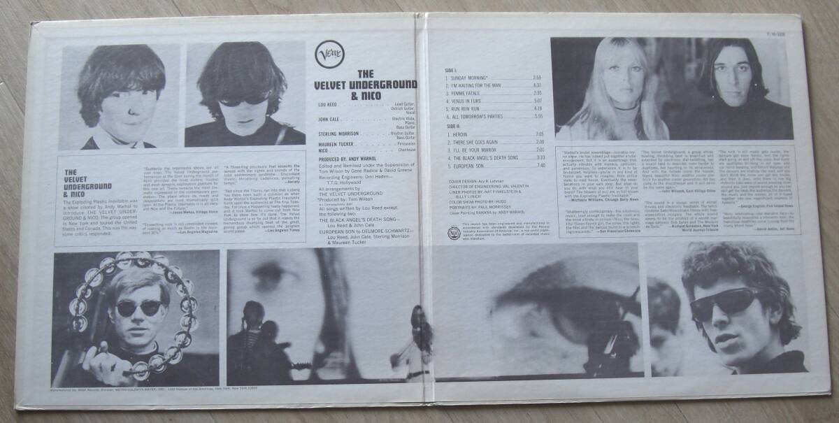 US VERVE ORIG　★　VELVET UNDERGROUND & NICO　★ MONO　_画像3