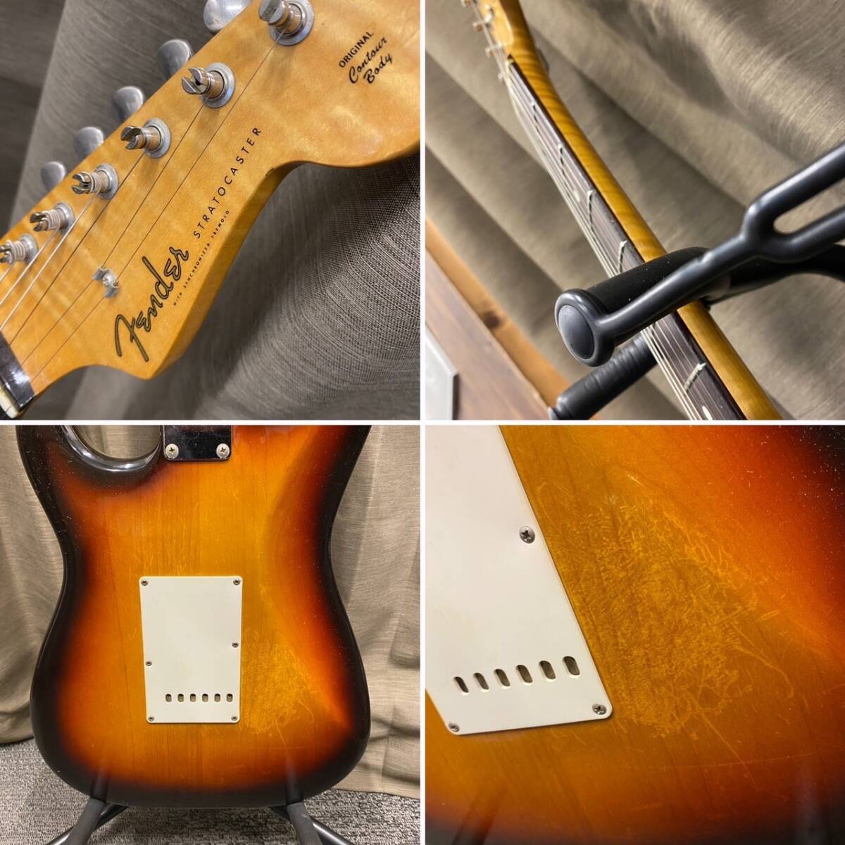 【MH-7105】中古品 Fender フェンダー エレキギター Stratocaster ストラトキャスター ジャパンメイド Eシリアル 音出しOKの画像7