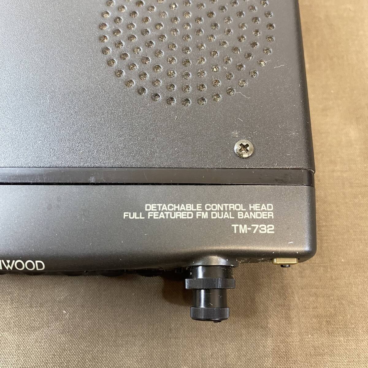 【MH-7201】中古現状品 KENWOOD ケンウッド TM-732 144/430MHz アマチュア 無線機 マイク ケーブル付属 動作未確認の画像5