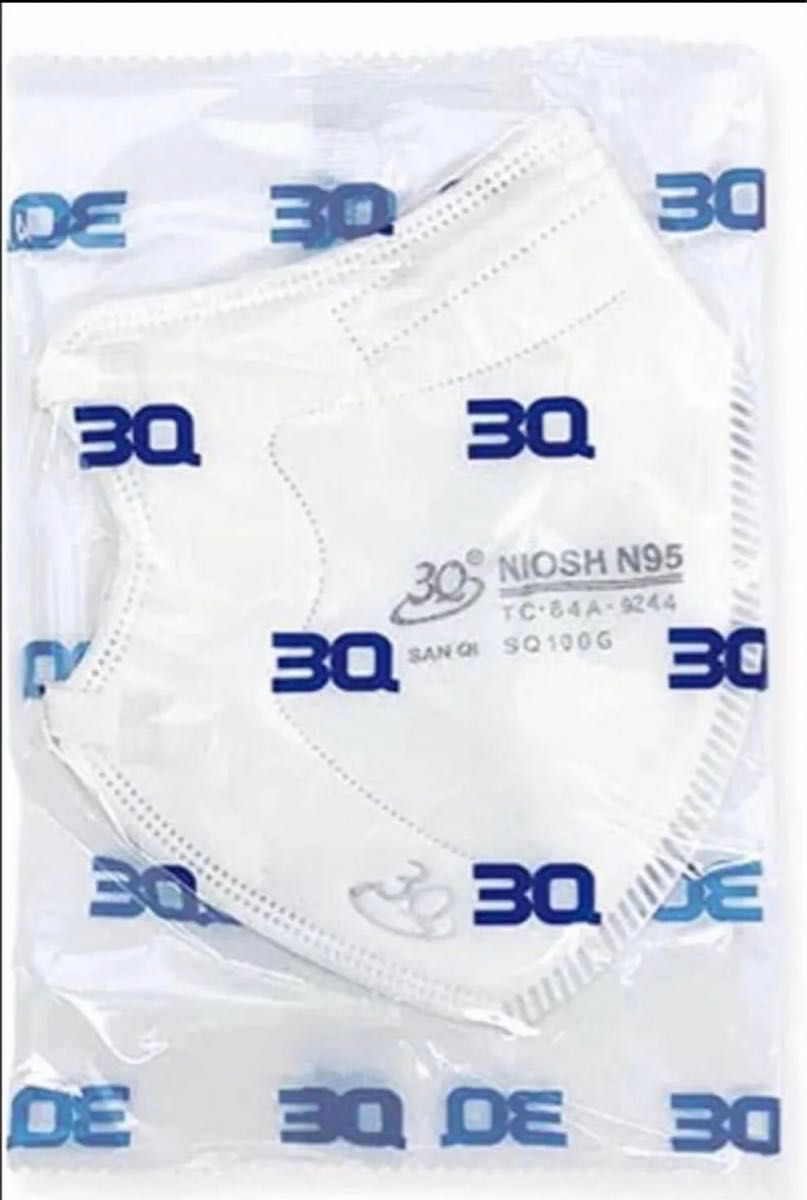 【NIOSH認証】N95マスク 立体型 SQ100G 10枚入 ×2箱