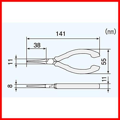 【先着順！残り１つ】 ★ロングノーズペンチ_単品★ エンジニア ミニチュアロングノーズペンチ ESD 静電気対策 141㎜ PS-03_画像4