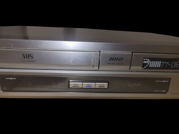 SONY スゴ録 RDR-VH80 HDD 搭載 VHS ビデオ一体型 DVDレコーダー ジャンク品 ソニー ビデオデッキ VHS の画像2