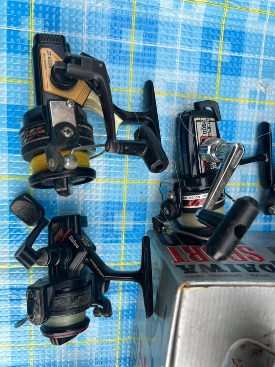 まとめ売り リールセットST-800B RYOBIリョービ カーボマスターミニ CARBOWIN1000 ST800B Daiwa SPRINTER ST-650DX ダイワ ST-1000 GS600の画像4