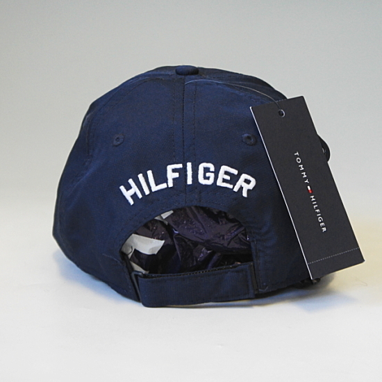 【SALE】TOMMY HILFIGER トミーヒルフィガー【本物・新品】フラッグロゴ 後ろデカロゴ 6パネルキャップ ポリ素材 日本未発売■ネイビー_画像3