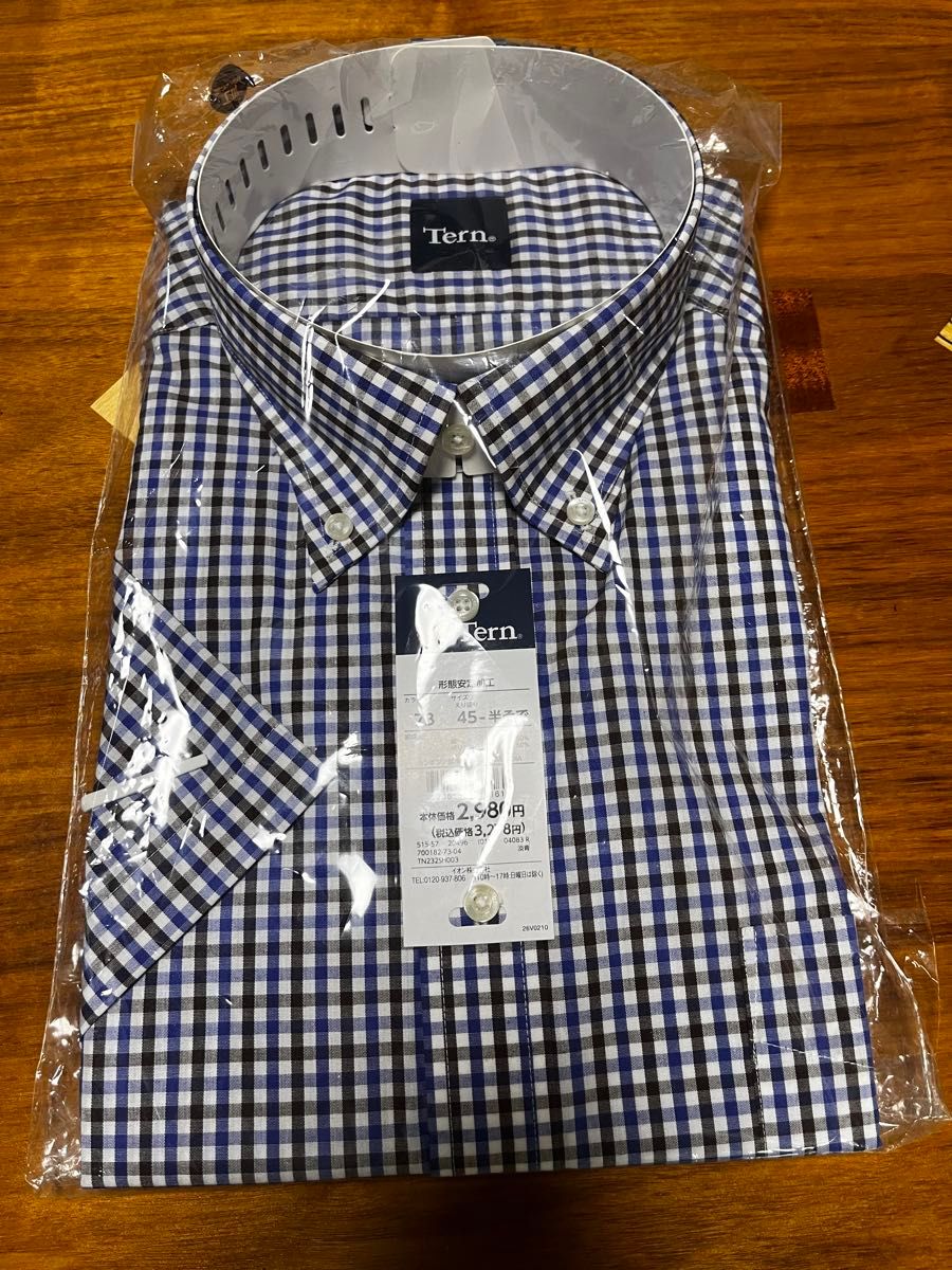 【新品】Tern トップバリュー ワイシャツ 半袖 ２枚セット イオン カッターシャツ