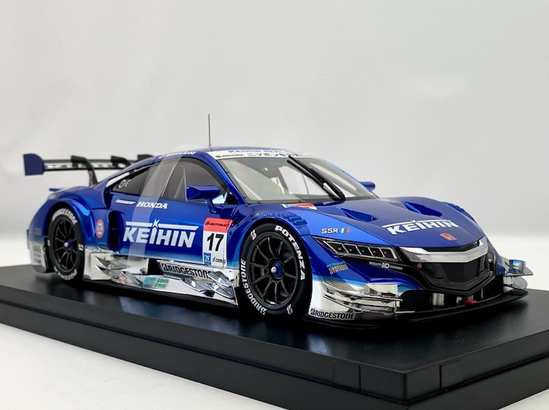 未使用【絶版】EBBRO　エブロ　1/18　KEIHIN NSX CONCEPT-GT No.17　SUPER GT500 2015　岡山　塚越 広大 / 武藤 英紀【81035】_画像7