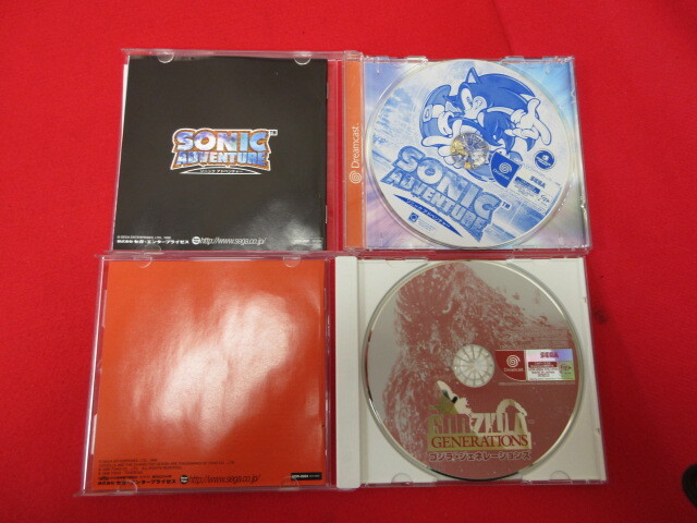 8M6880SEGA Dreamcast body HKT-3000* controller * soft 4 pieces set sevuns Cross / birch . Athlete 2K/ Sonic adventure 