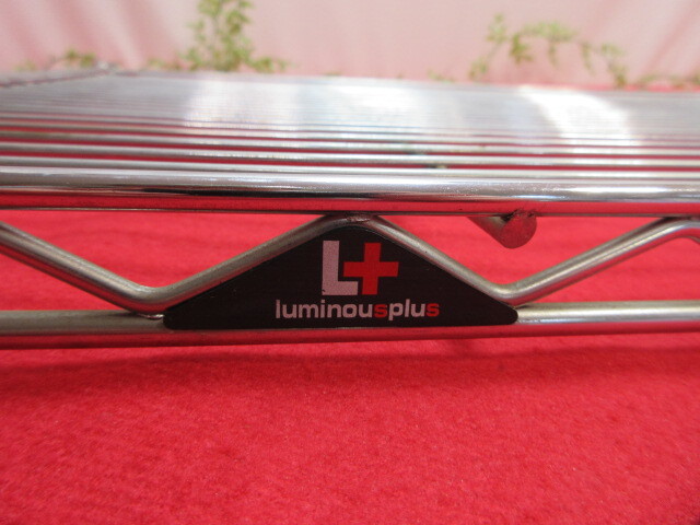 14RR488 Luminous-ルミナス メタルシェルフ スチールラック棚板 タテ45.5　ヨコ74ｃｍ_画像4