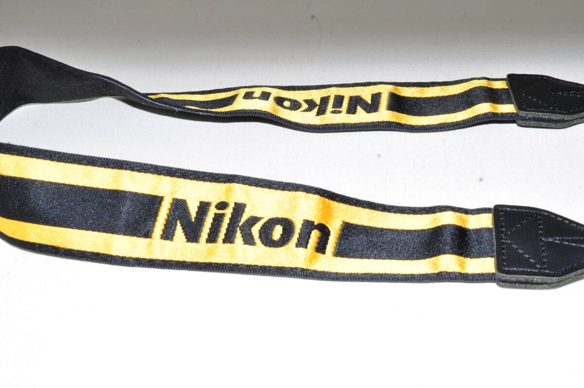 【送料無料】Nikon ニコン カメラ ストラップ 幅約4ｃｍ 　黄黒色 ♯K113_画像2
