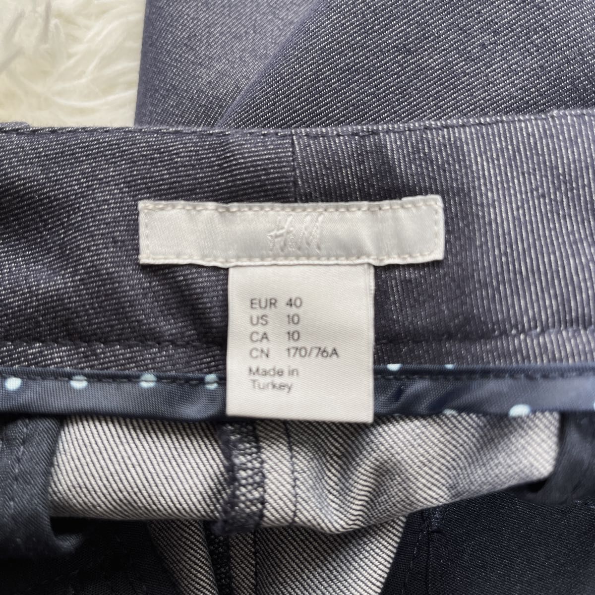 『H&M』セットアップ　パンツスーツ　1ボタンジャケット　フレア　大きいサイズ
