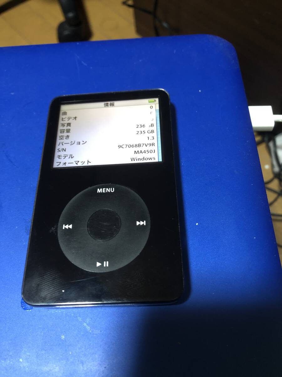 iPod Classic 第5.5世代改SD化256GB 電池新品_画像1