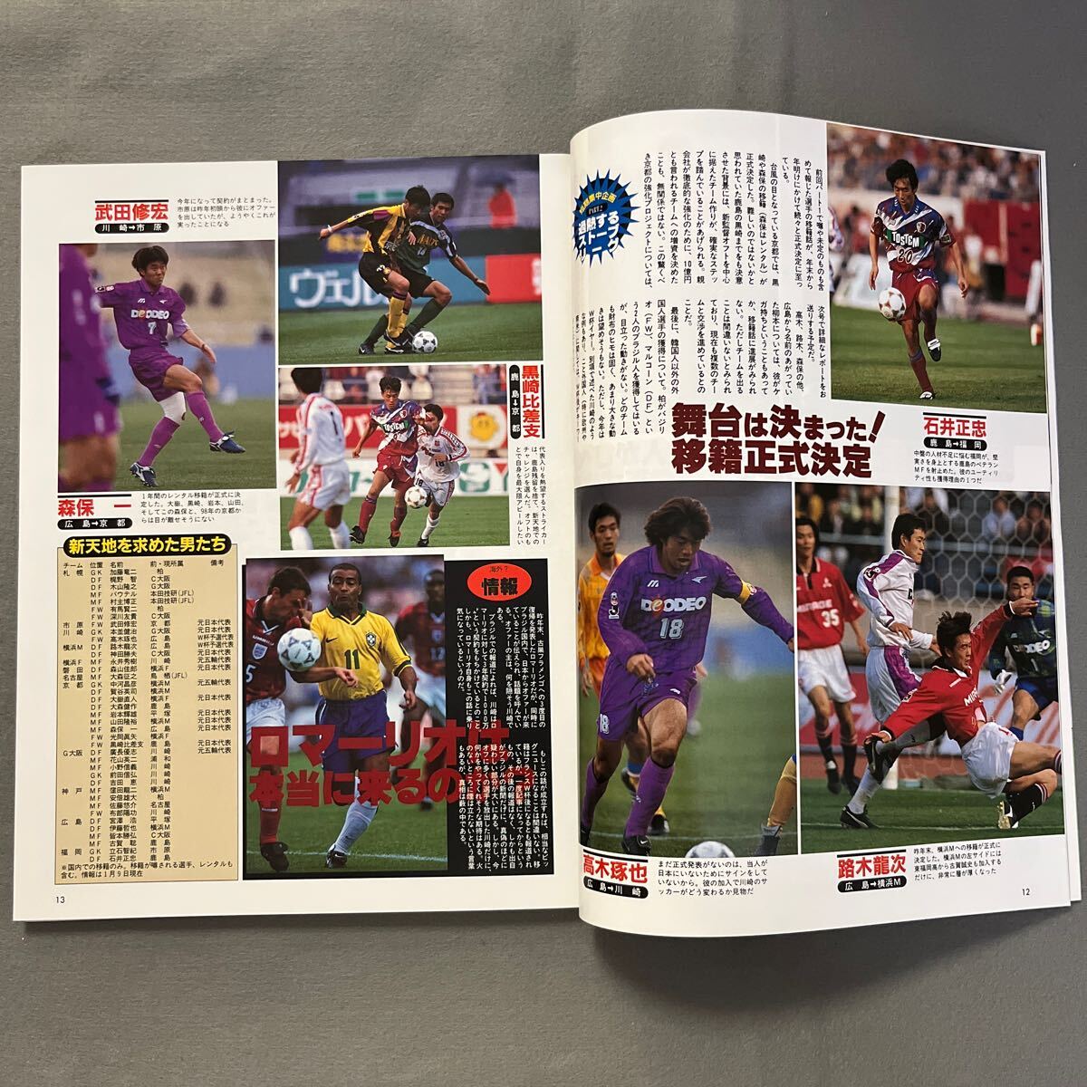 週刊サッカーダイジェスト◎1998年1月28日発行◎No.400◎秋田豊◎Jリーグ◎セリエA◎トーマス・ヘルベグ◎とじ込みポスター◎ロナウドの画像4