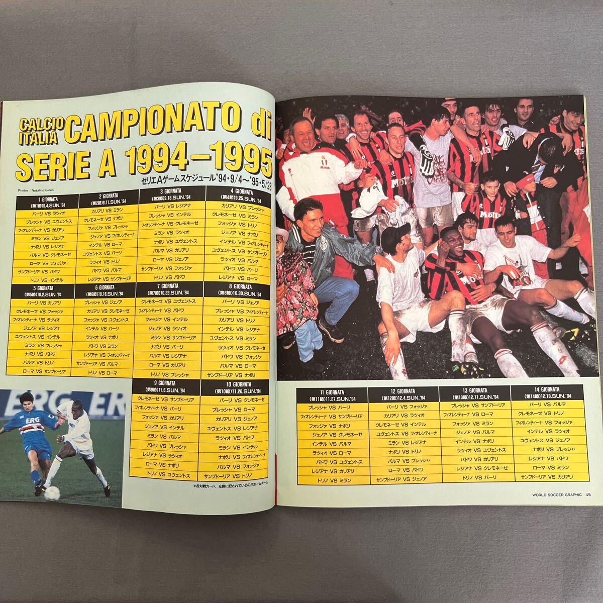 ワールドサッカーグラフィック9月号◎1994年9月12日発行◎ミラン◎ルード・グーリット◎ジェノア◎セリエA◎ワールドカップ'94◎ポスターの画像7