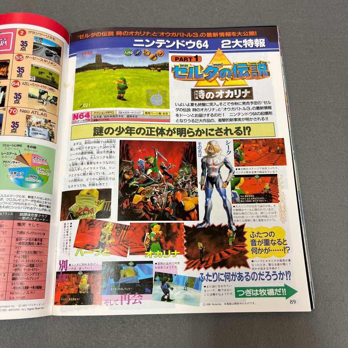 週刊ファミ通◎1998年9月4日号◎ゲームソフト◎ニンテンドウ64◎スターオーシャン セカンドストーリー◎トゥルーラブストーリー2_画像4