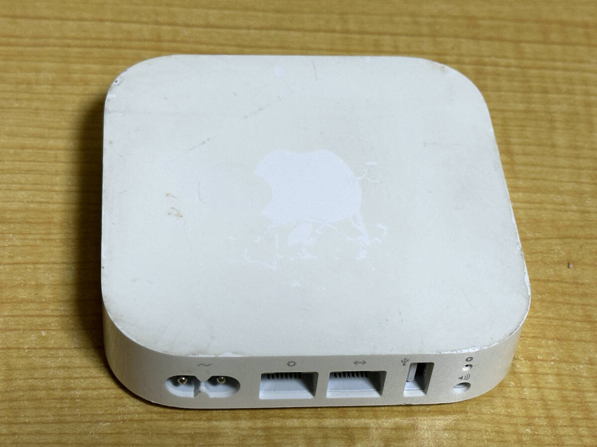 【185円発送可能 通電OK 現状品 電源コード付】Apple A1392 Wi-Fiルーター AirMac Express アップル エアマックエクスプレスの画像3